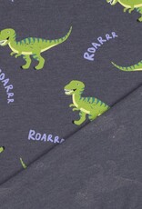 Jersey dinosaurus roarrr melange indigo