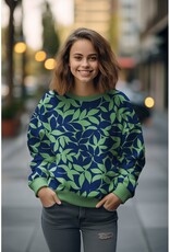 Soft sweat leaves lila, purple