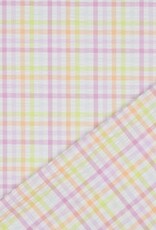 Seersucker katoen check multicolor Seersucker katoen check multicolor