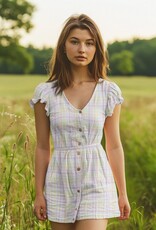 Seersucker katoen check multicolor Seersucker katoen check multicolor