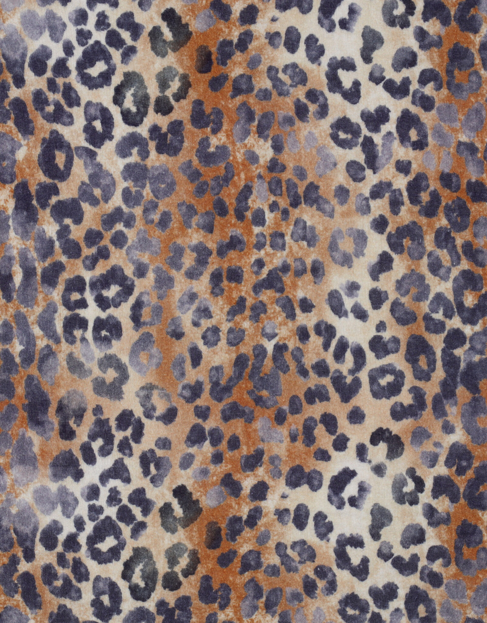 Double gauze digital leopard print