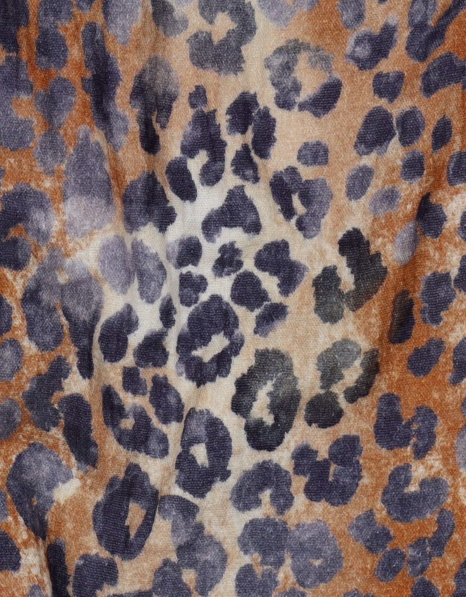 Double gauze digital leopard print