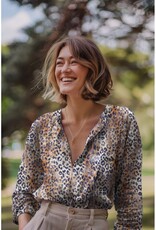 Double gauze digital leopard print Double gauze digital leopard print