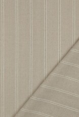 Linen viscose lurex strepen naturel Linen viscose lurex strepen naturel