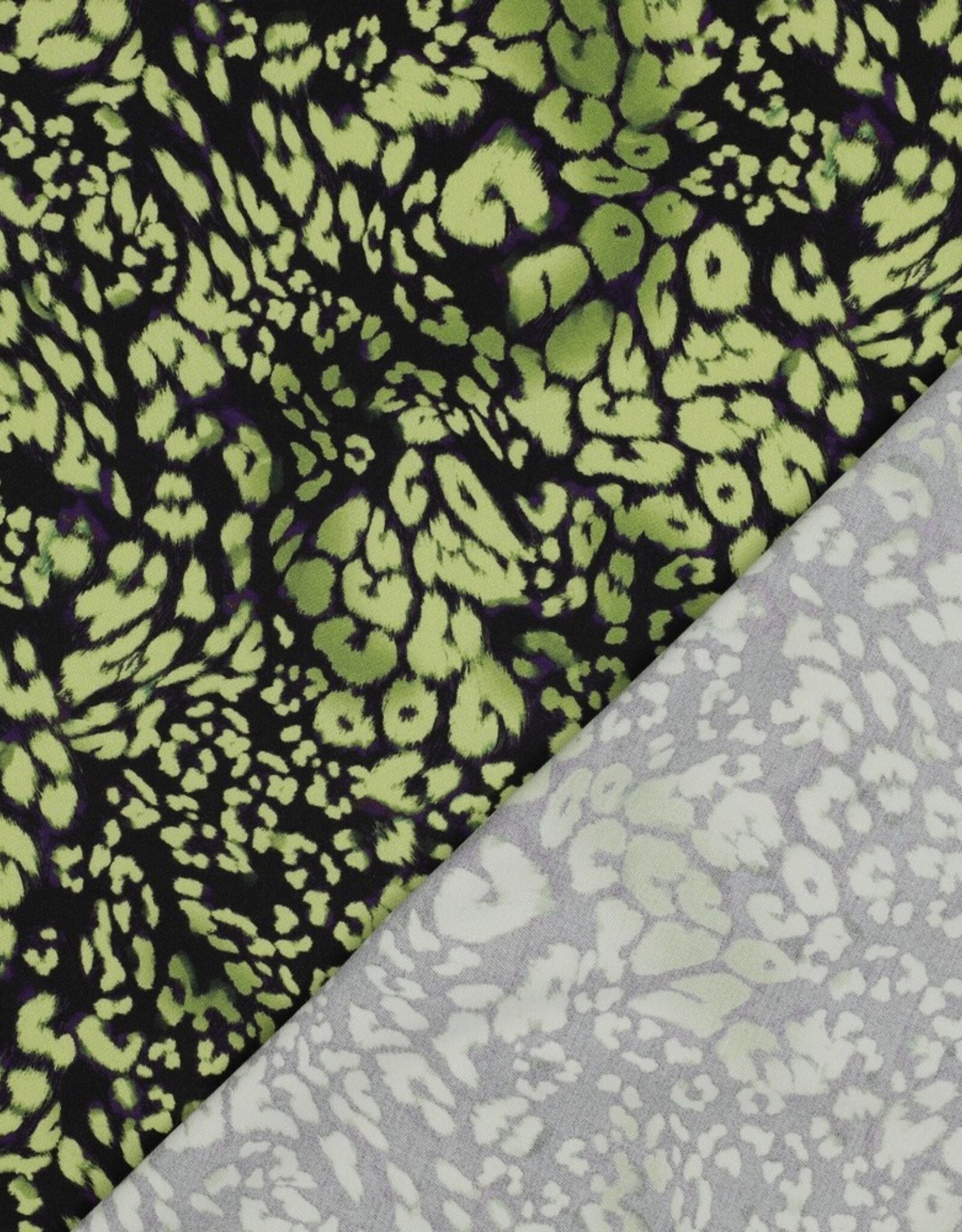 Rosella stretch leopard skin digital lime