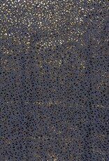 Katoen denim foil leopard Katoen denim foil leopard