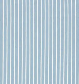 Katoen denim strepen lichtblauw