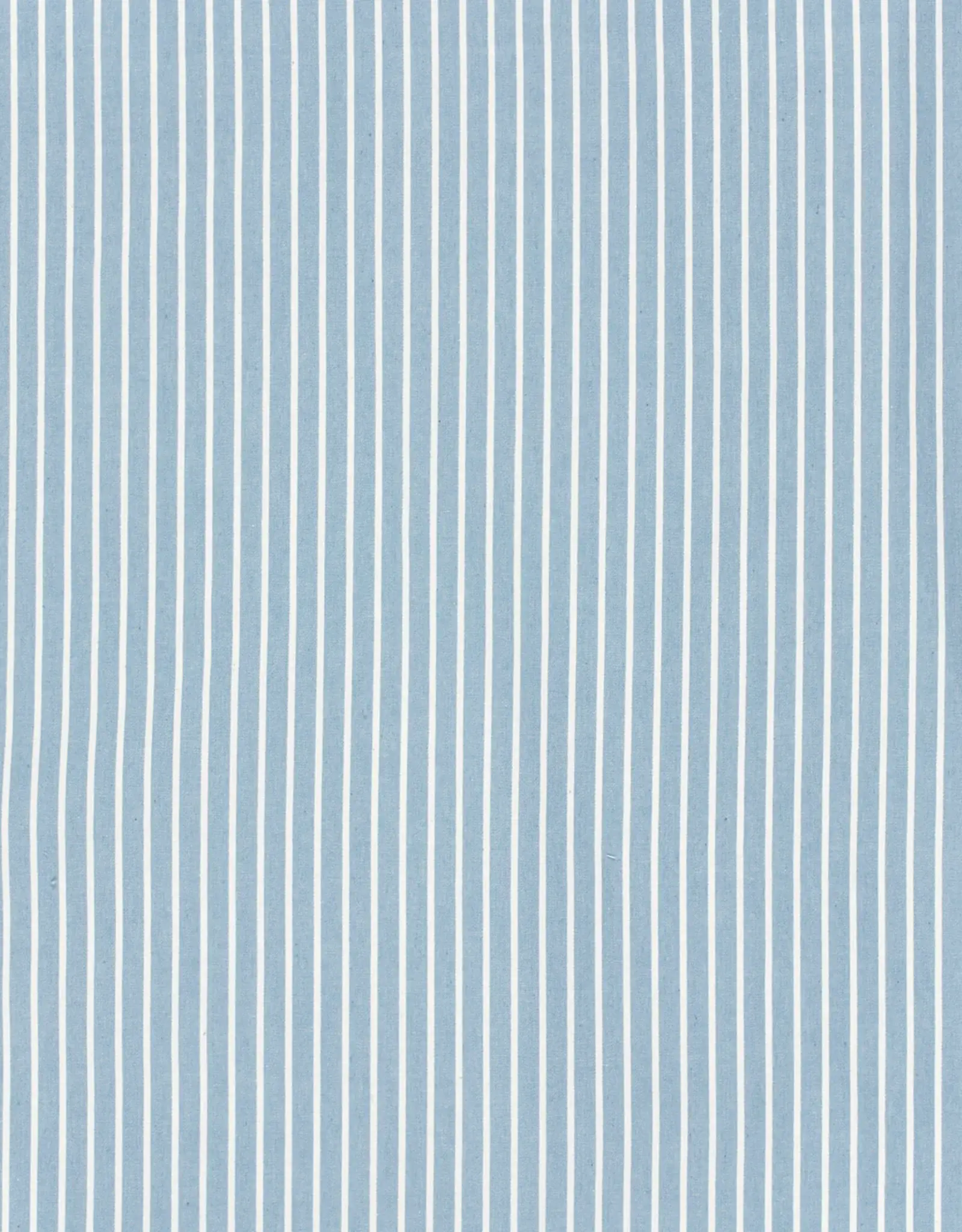 Katoen denim strepen lichtblauw