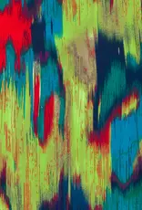 Katoen satijn abstracte vegen limoen groen Katoen satijn abstracte vegen limoen groen