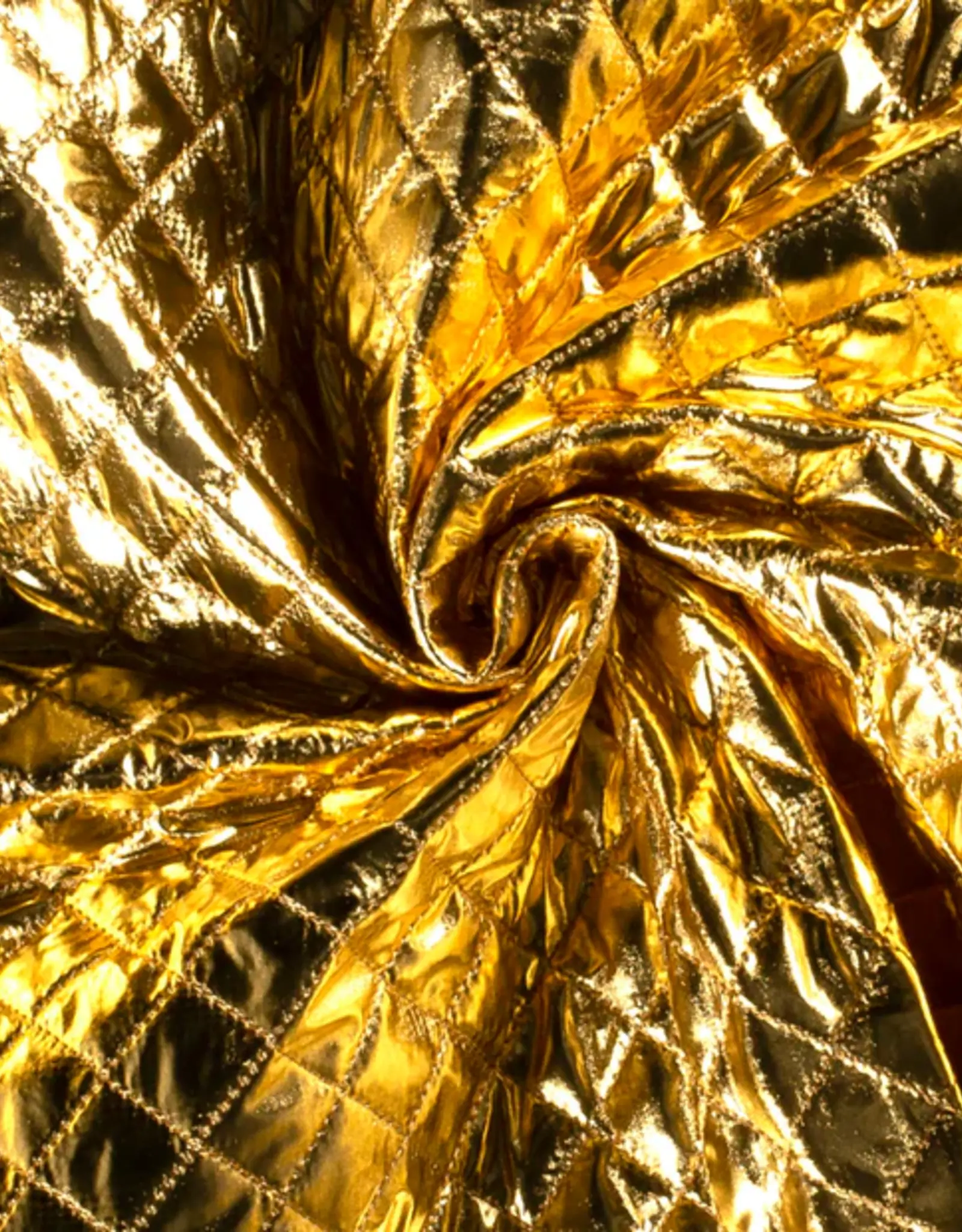 Stepped foildruk ruiten goud