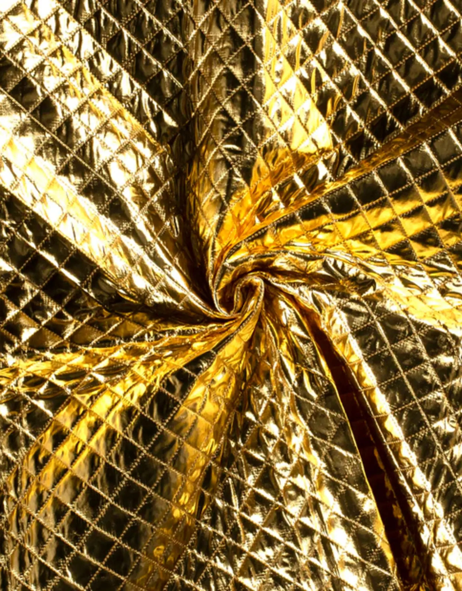 Stepped foildruk ruiten goud