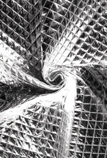 Stepped foildruk ruiten zilver Stepped foildruk ruiten zilver