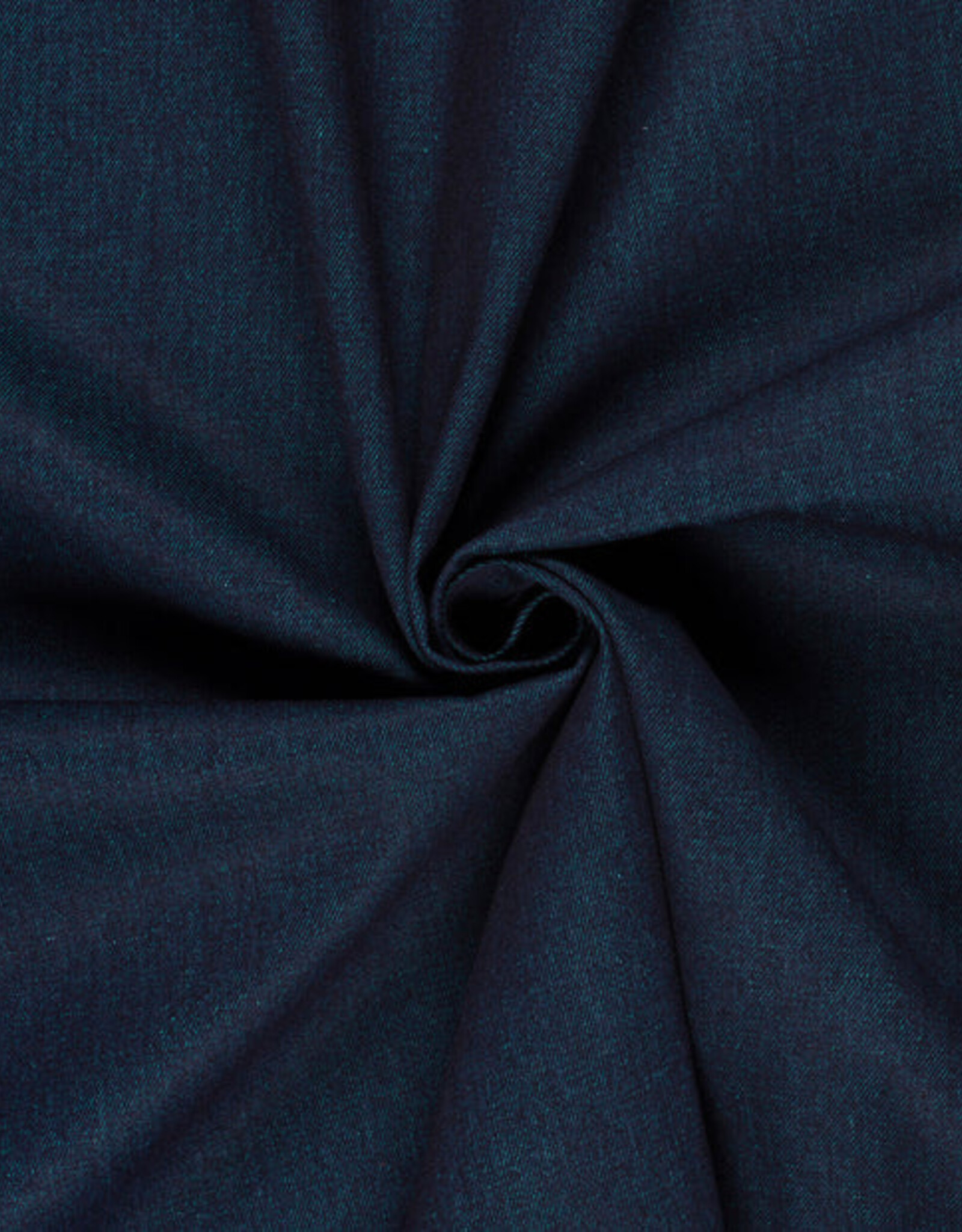 Denim dubbelzijdig  petrol