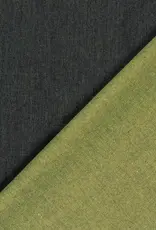 Denim dubbelzijdig  limoen groen Denim dubbelzijdig  limoen groen