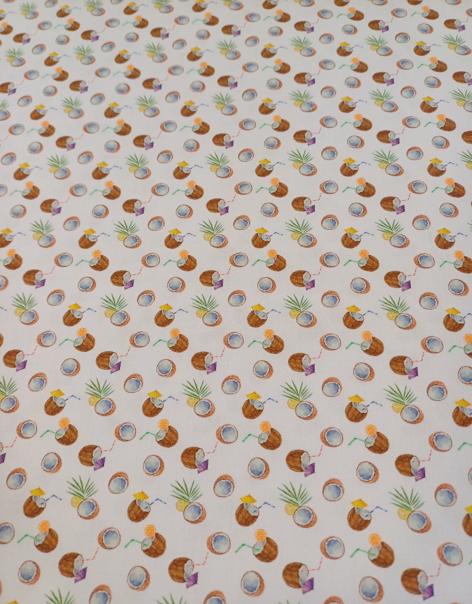 Katoen kokosnoten pina colada wit