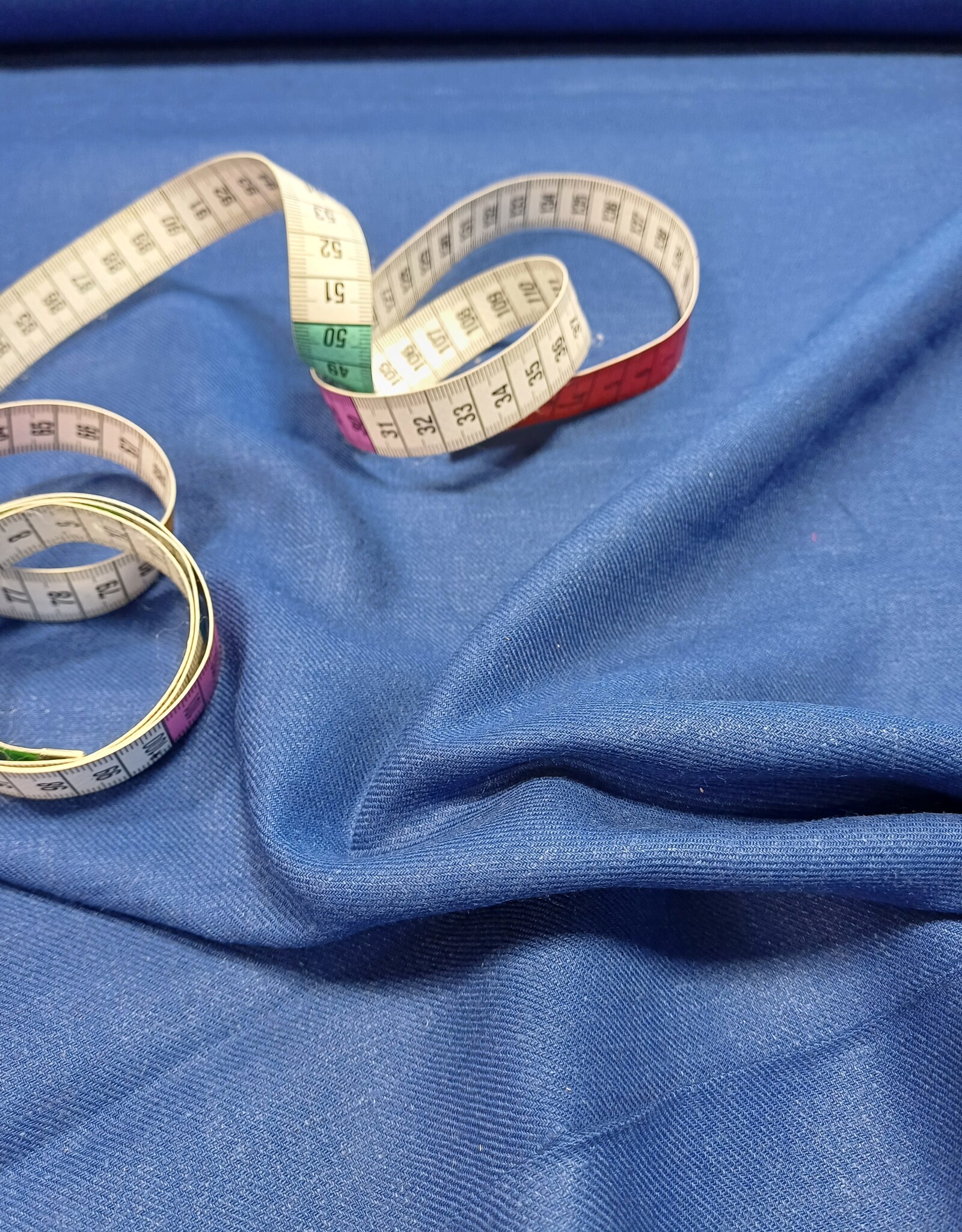 Bamboe linnen kobalt