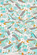 French terry watergun aqua