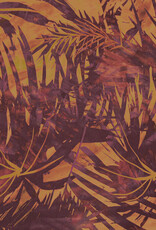 Viscose palma palmbladeren bordeaux