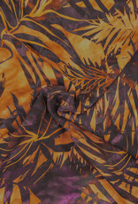 Viscose palma palmbladeren bordeaux