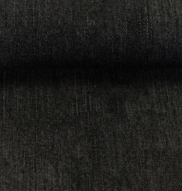 French terry grijs  denim melange