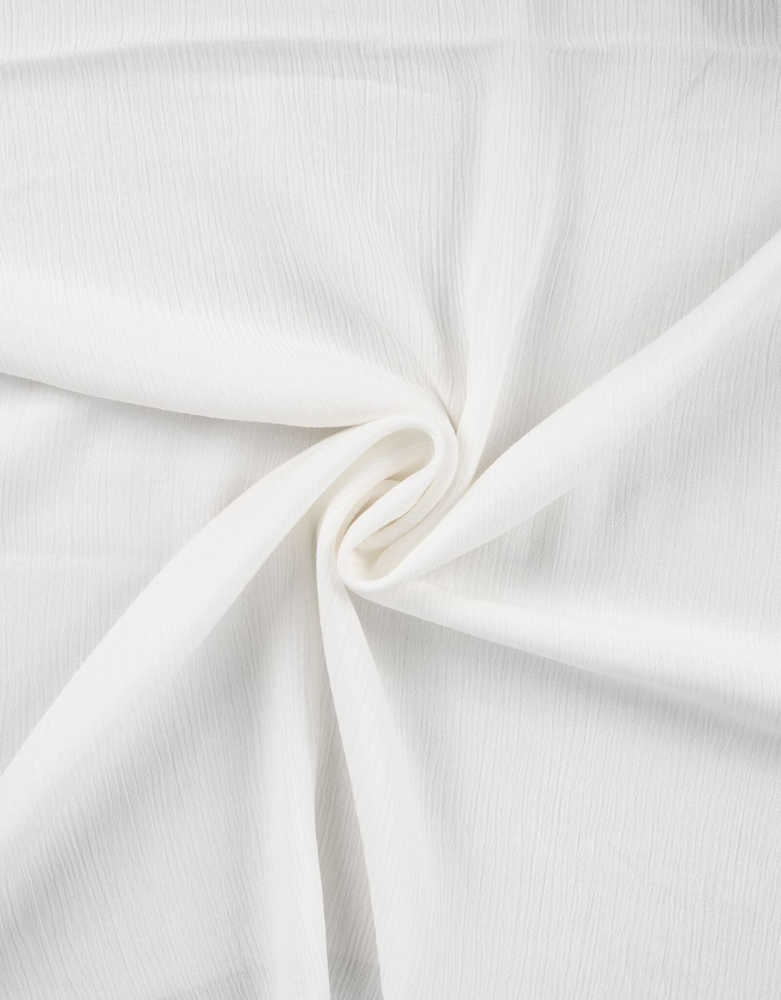 Viscose crepe crinkle uni ecru