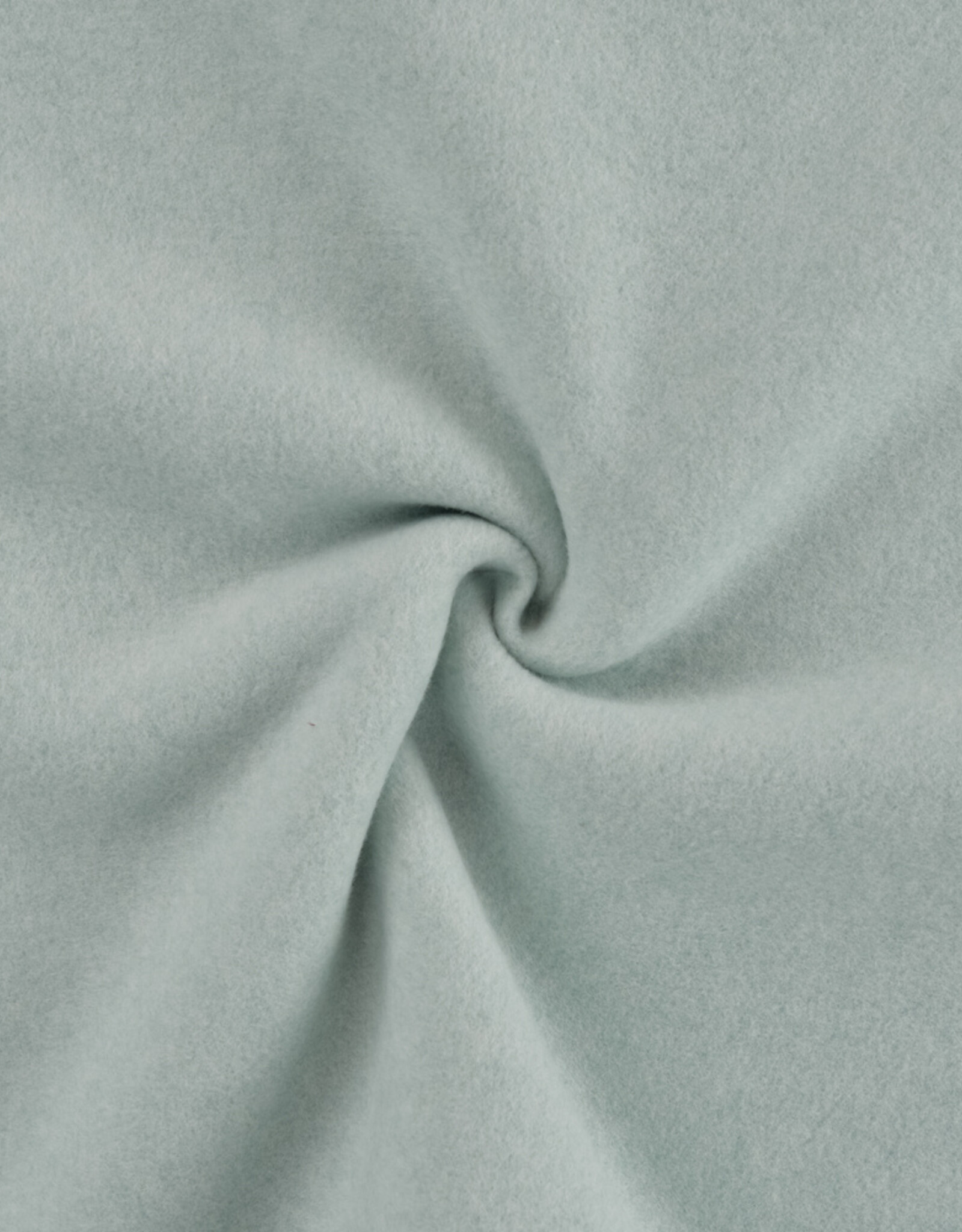 Katoen fleece organic mint melange