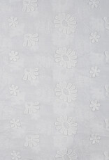 Katoen 3D embroidery bloemen