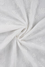 Katoen 3D embroidery bloemen