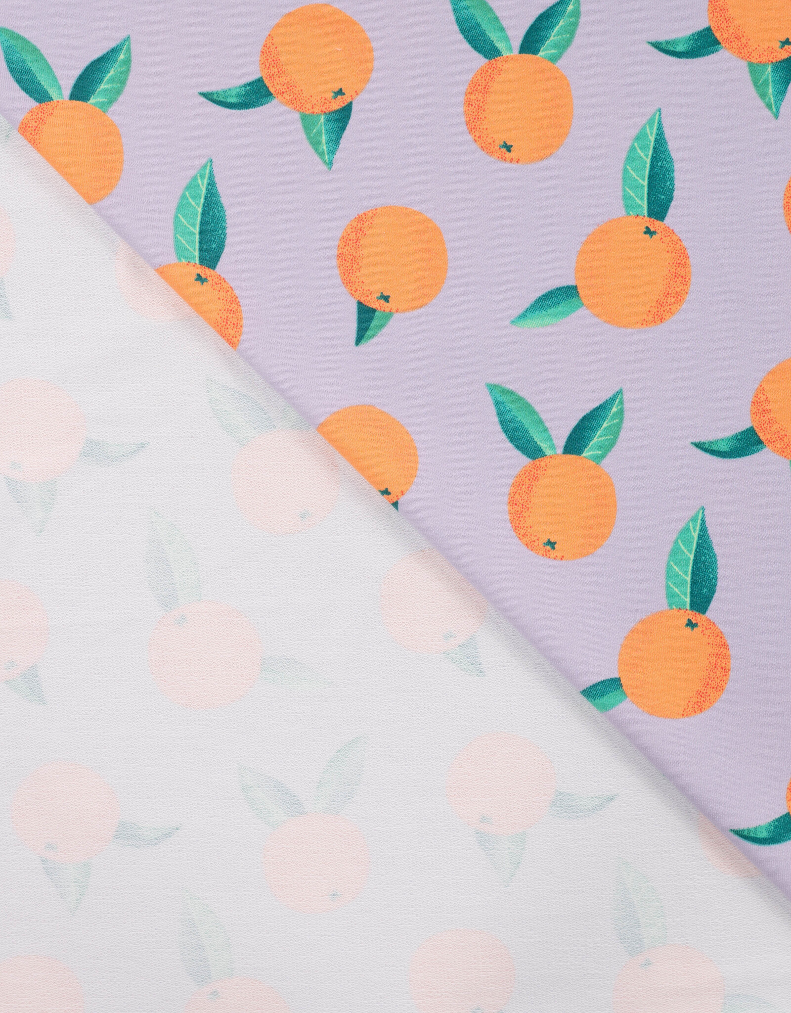 French terry appelsienen lila