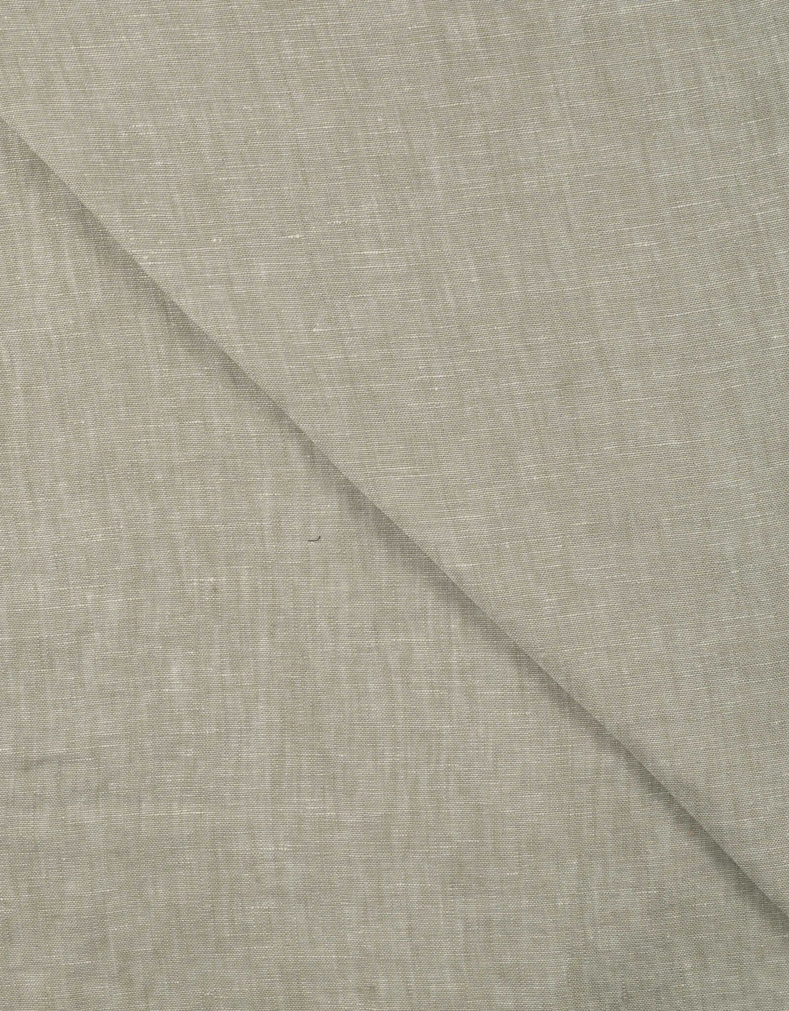 Linnen uni mélange kaki georgio