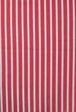 Stretch katoen strepen rood wit