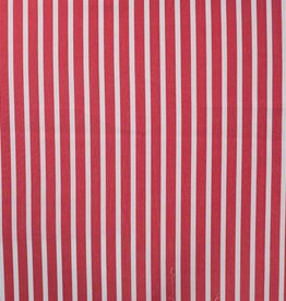 Stretch katoen strepen rood wit