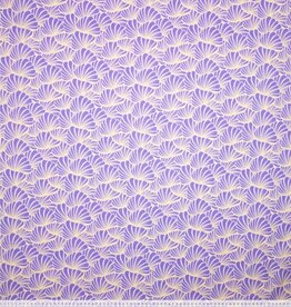 Stoffenschuur selectie Canvas beachy shells lila