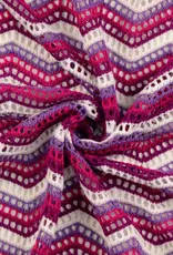 Gehaakte missoni fuchsia