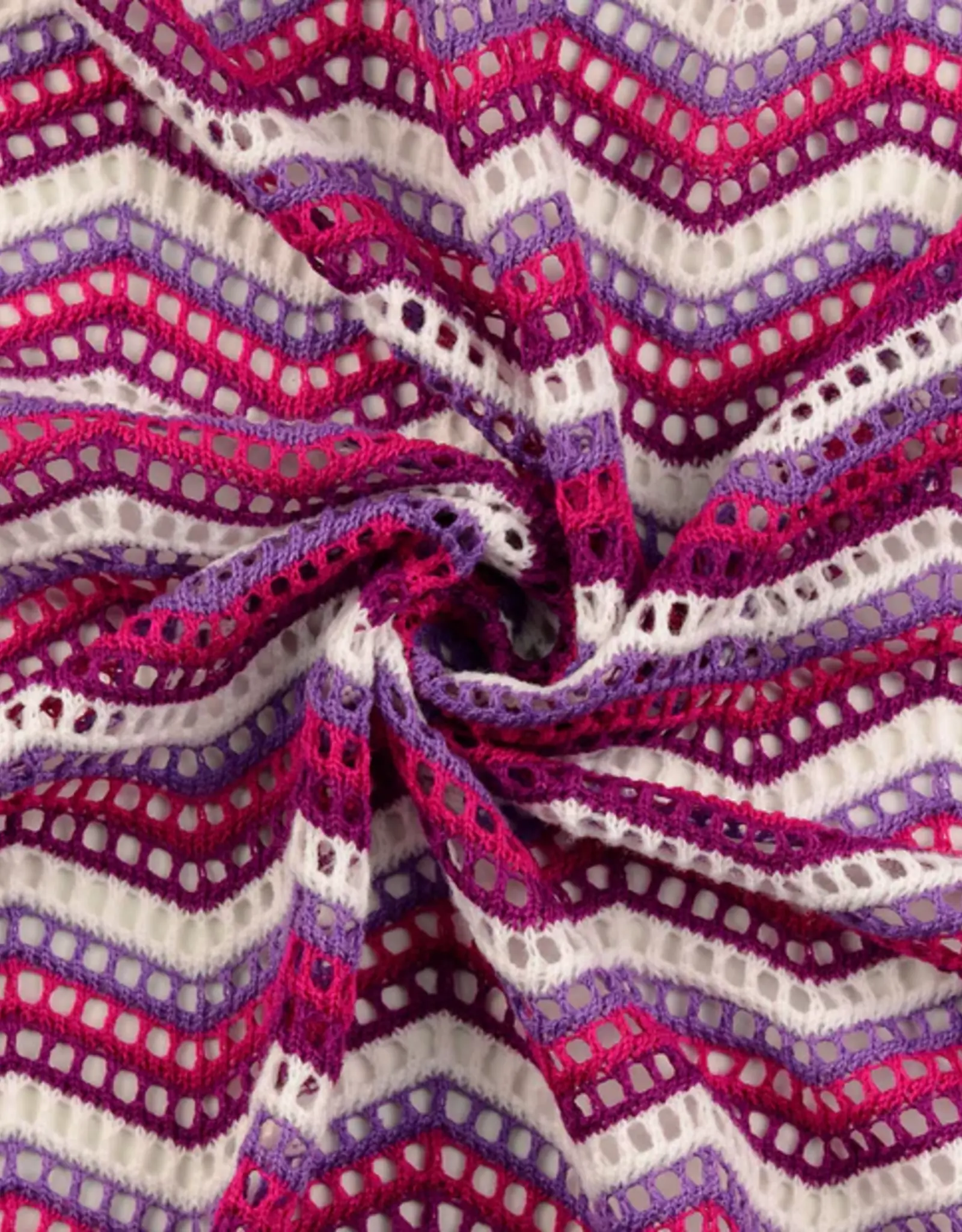 Gehaakte missoni fuchsia