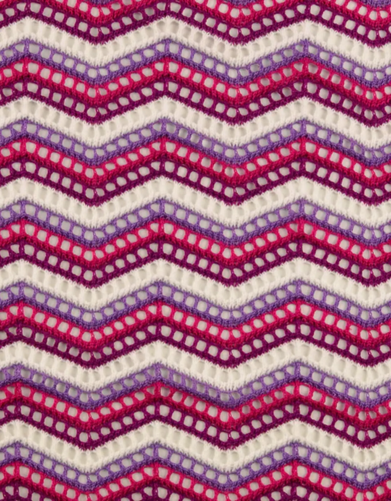 Gehaakte missoni fuchsia