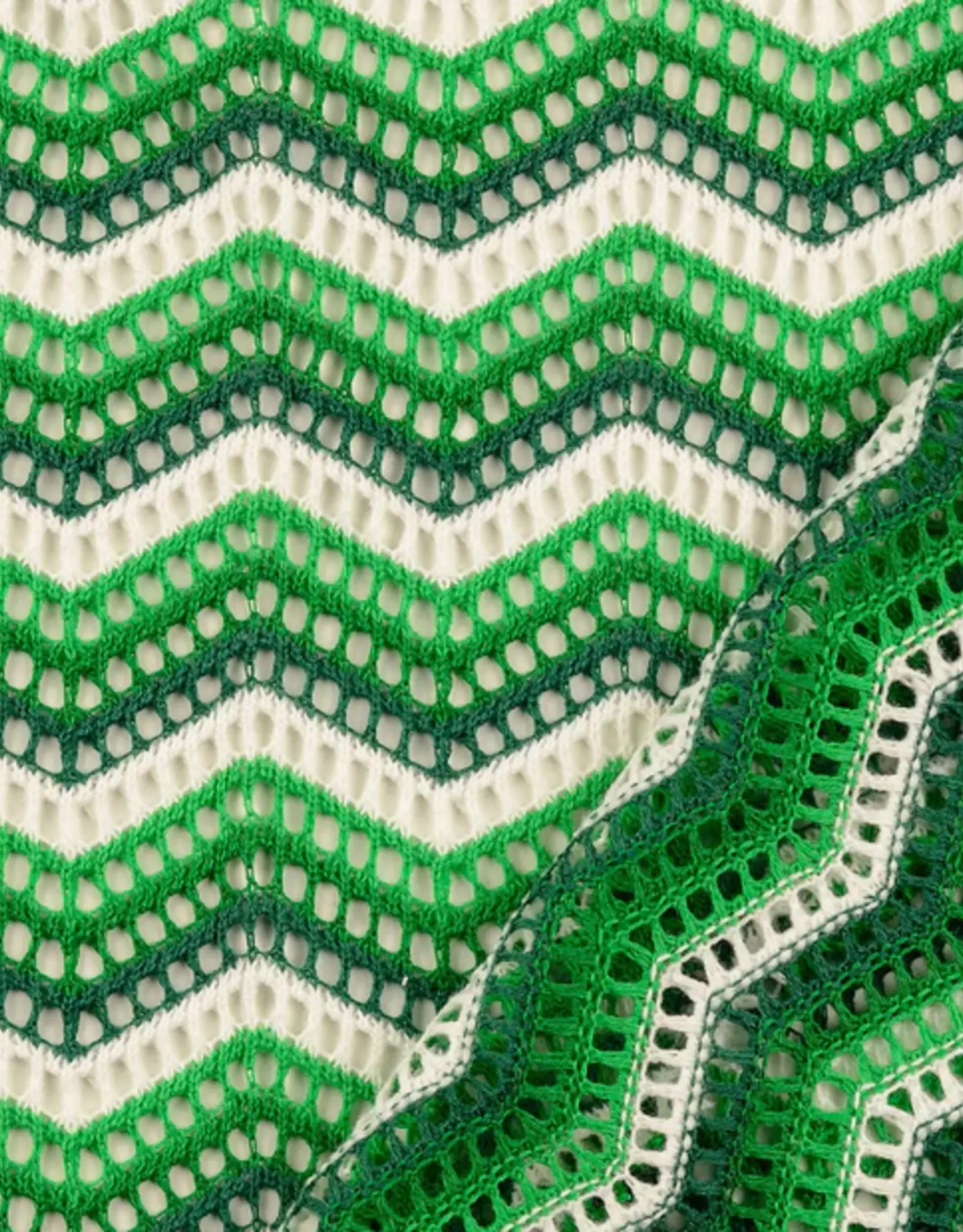 Gehaakte missoni groen