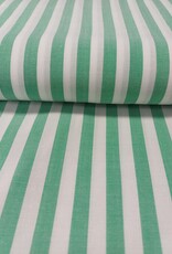Viscose strepen wit groen Viscose strepen wit groen