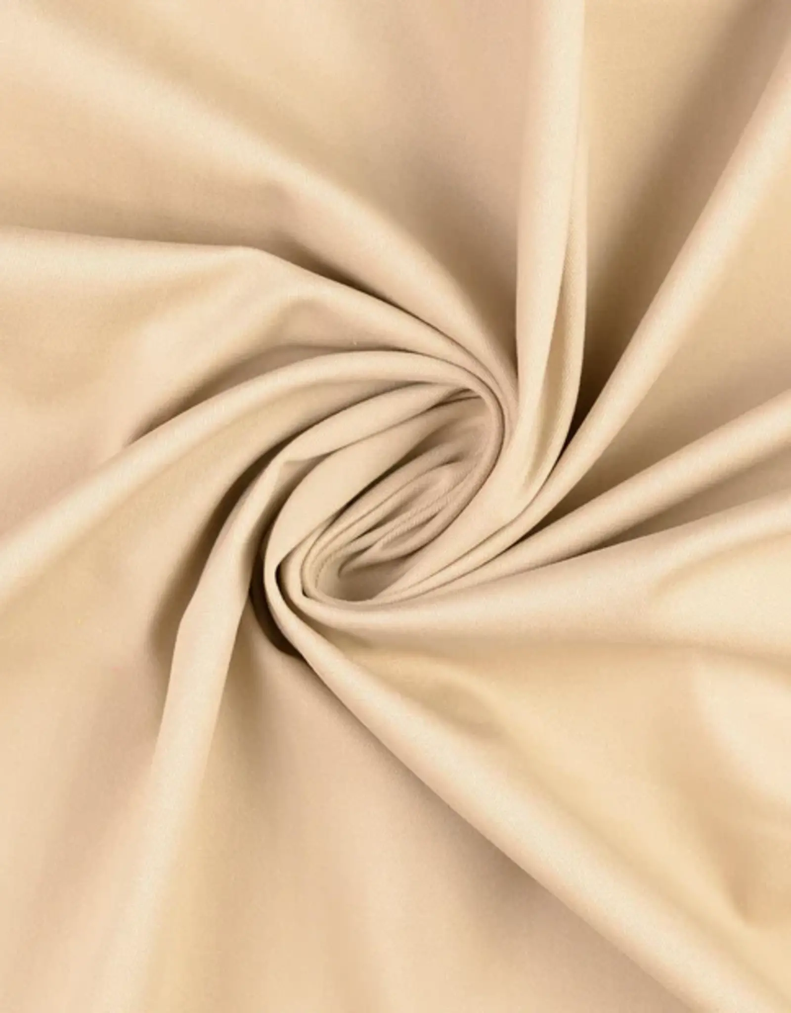 Katoen twill peach effect beige