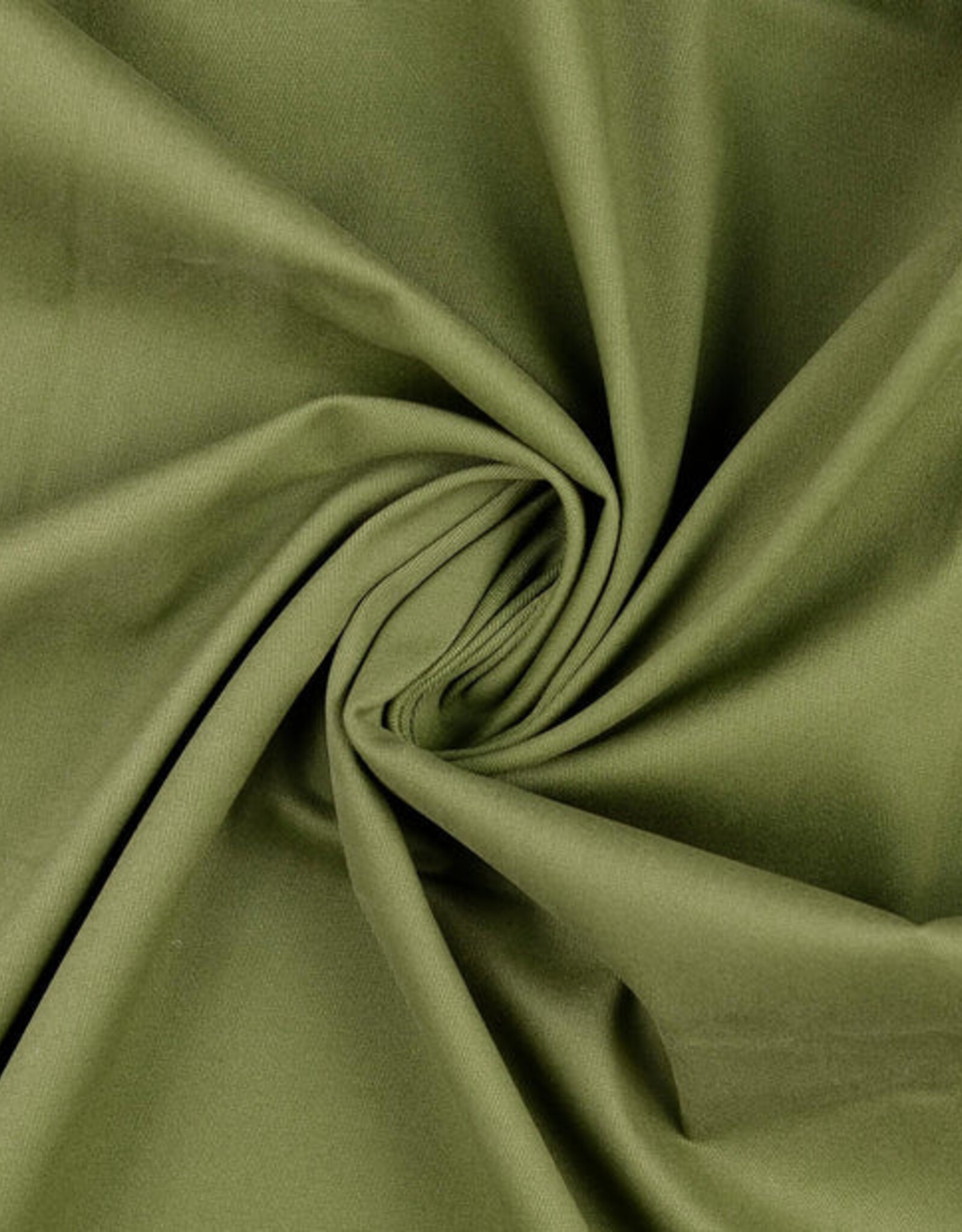 Katoen twill peach effect kaki