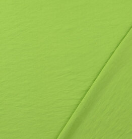 Viscose met glanzende taft look grasgroen