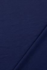 Viscose met glanzende taft look navy Viscose met glanzende taft look navy
