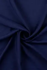 Viscose met glanzende taft look navy Viscose met glanzende taft look navy