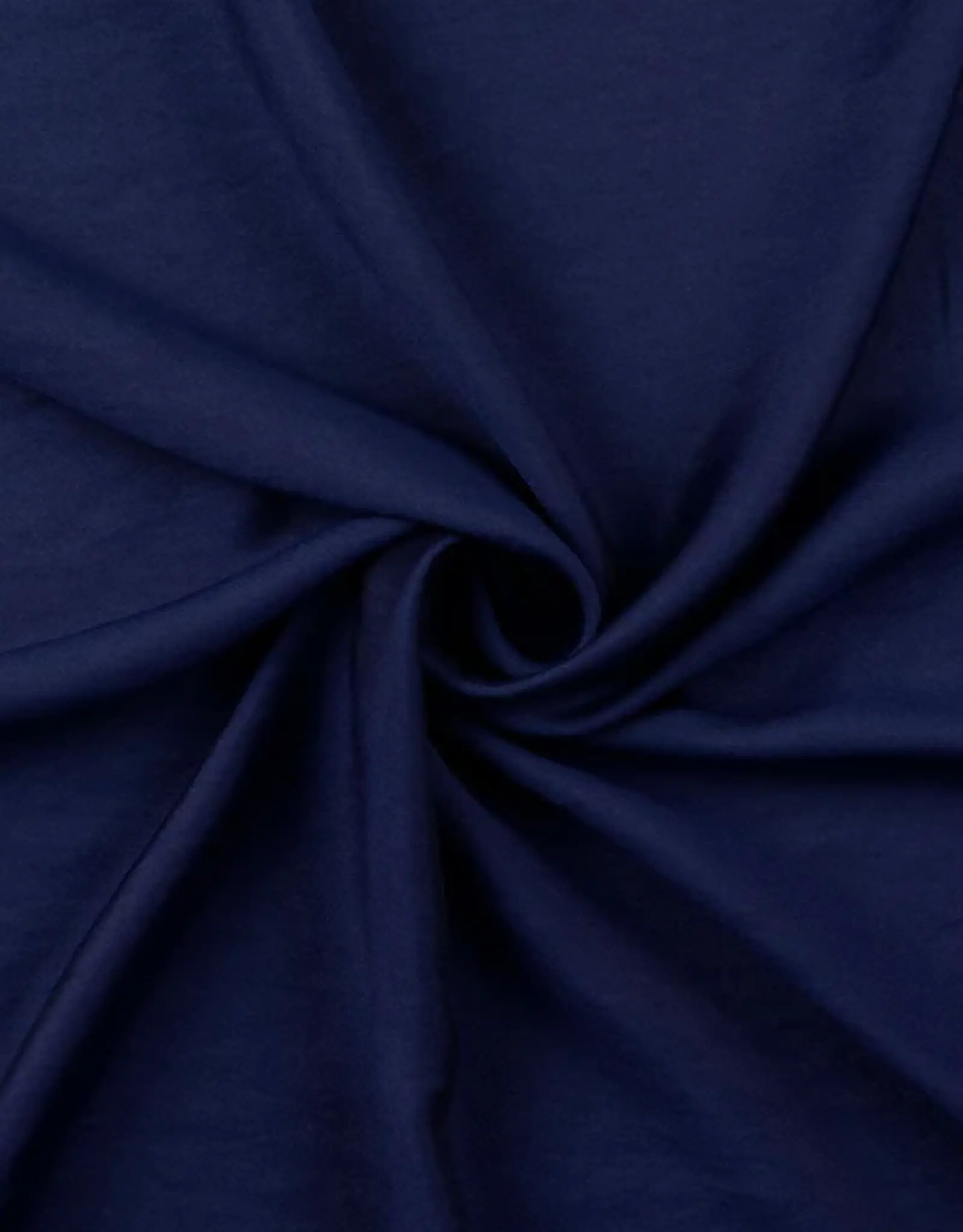 Viscose met glanzende taft look navy