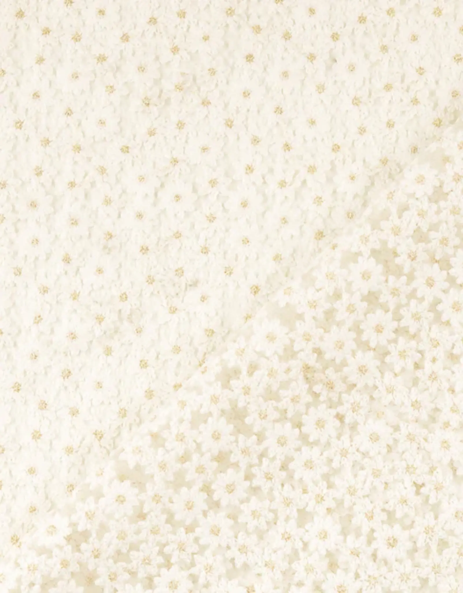 Chique kant  kleine elegante bloem lurex goud