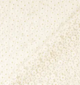 Chique kant  kleine elegante bloem lurex goud
