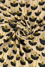 Bio katoen retro bloemenprint- Loes van oosten Bio katoen retro bloemenprint- Loes van oosten