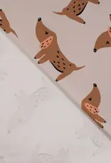 French terry hondjes  zand French terry hondjes  zand