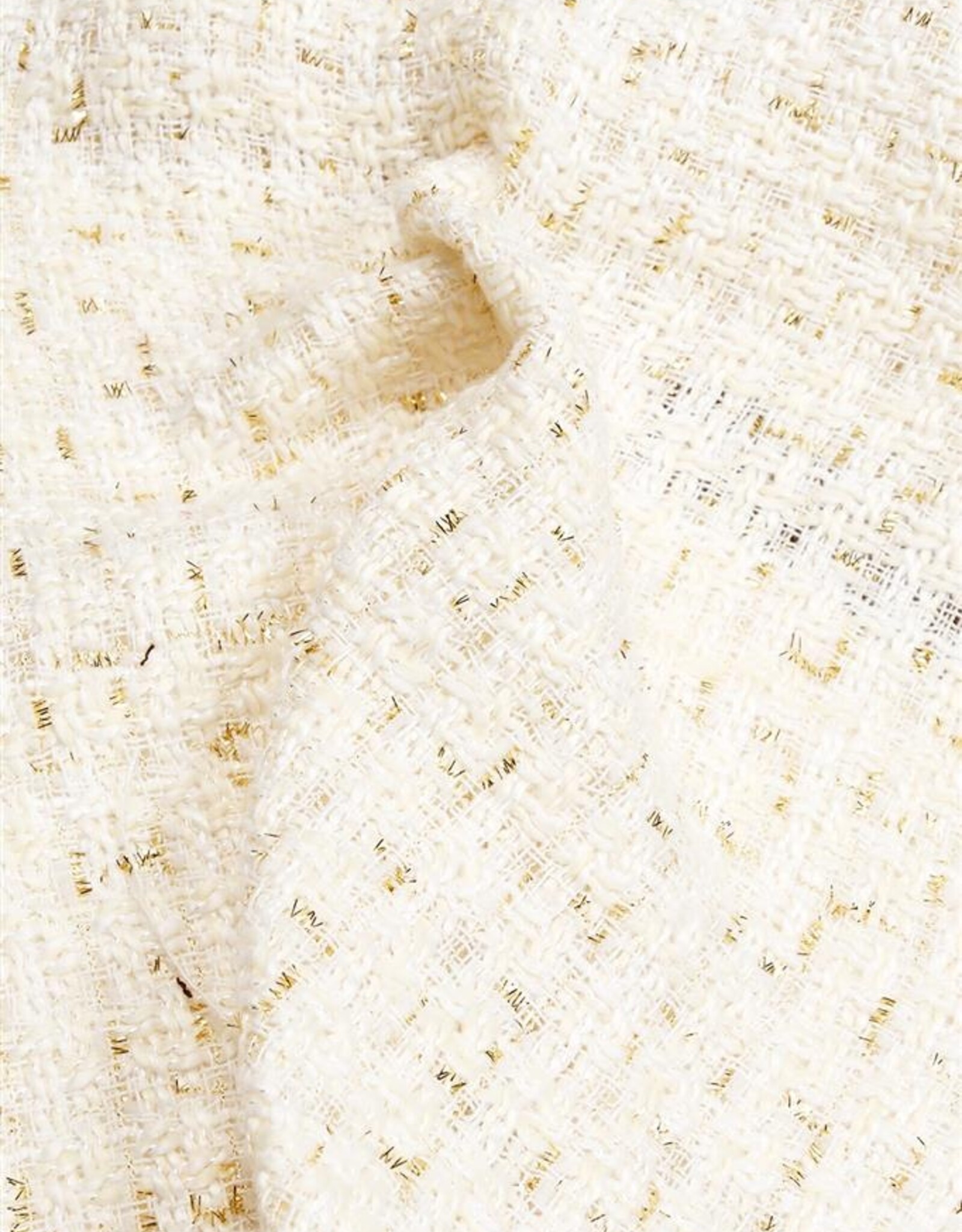 Boucle chanel ecru lurex goud