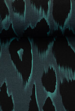 French terry leopard dark green- Thorsten Berger French terry leopard dark green- Thorsten Berger